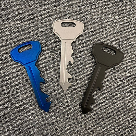 All-in-One Pocket Pro Keychain Tool Featuring Screwdriver Wrench and Opener