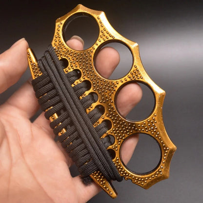 StreetGuard Four-Finger Brass Knuckles Duster and Window Breaker for Tactical Defense