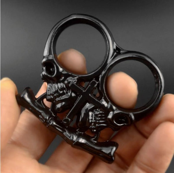 Brass Chaos Knuckle Duster Compact Two-Finger Tool