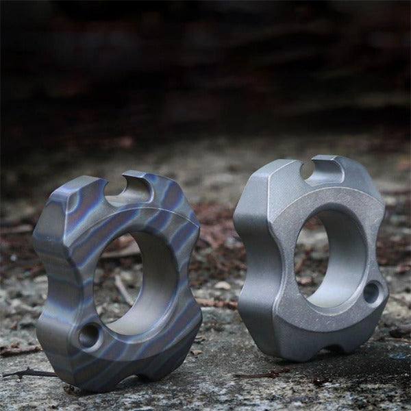 Handfire Mini Titanium Knuckle Duster Dual-Function Bottle Opener