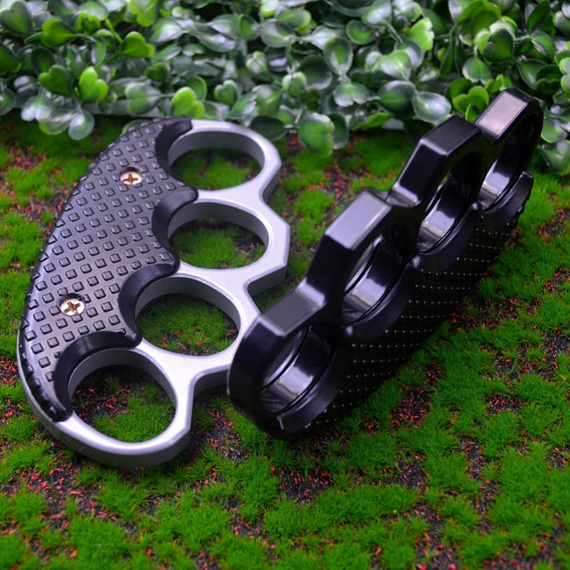 Reinforced Metal Knuckle Duster Four Finger Defense Gear