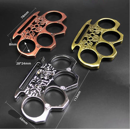 GhostGuard Solid Brass Knuckle Duster and Window Breaking Gear for Emergencies