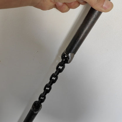 Premium Handcrafted Meteor Chain Whip Baton in Tungsten Steel