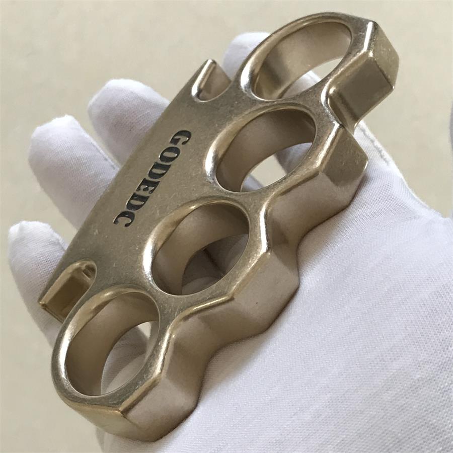 GODEDC KING OF GOD Stonewashed Brass Knuckle Duster Classic Edition