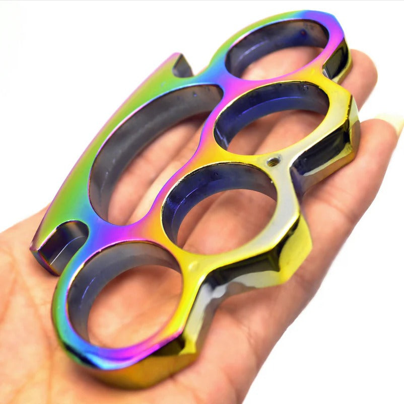 ColorGuard Metal Brass Knuckle Duster and Tiger Fist Buckle for Safety