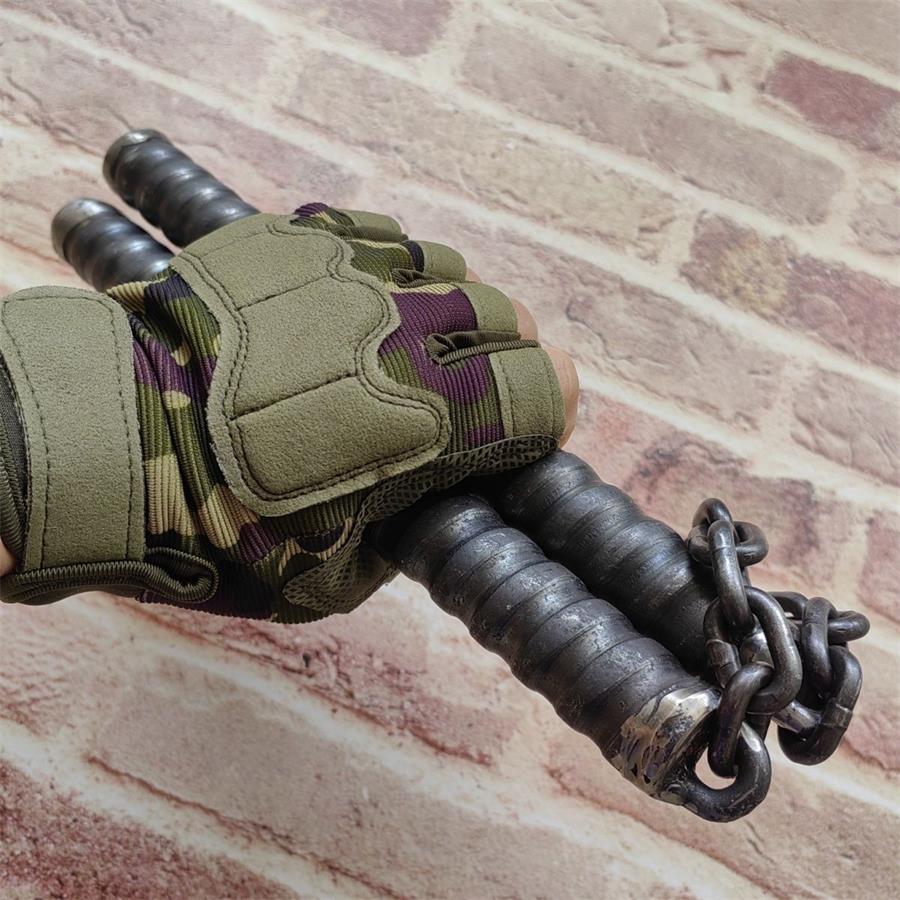 Non-Slip High-Speed Steel Threaded Tactical Defense Stick