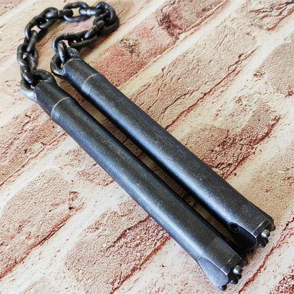 Window Breaking Handmade Nunchucks Crafted from Tungsten Steel for Self-Defense