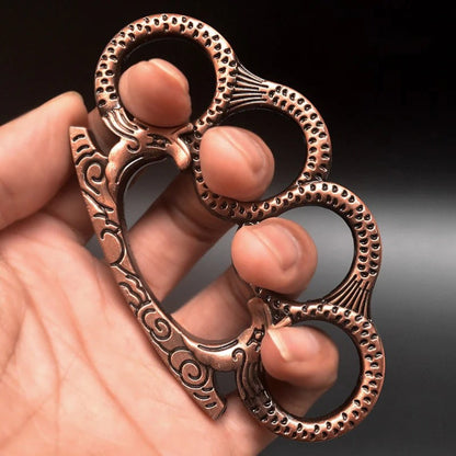 Brass Knuckles Duster for Self-Defense and Window Breaking StoneGrip Design