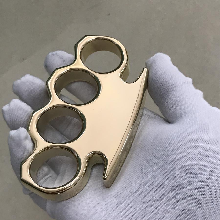 The King Mirror Polished Brass Knuckle Duster in Classic Design