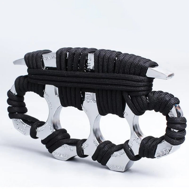 Sleek Solid Brass Knuckle Duster for Self Defense and EDC Use