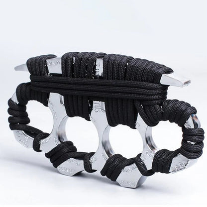 Sleek Solid Brass Knuckle Duster for Self Defense and EDC Use