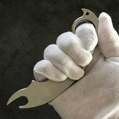 Solid Steel Multi-Tool for Self-Defense and Utility