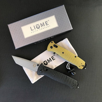 Liome Aluminum Grip Folding Tactical Knife for Camping and Survival EDC Tool