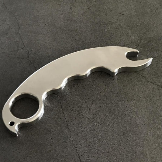 Solid Steel Multi-Tool for Self-Defense and Utility