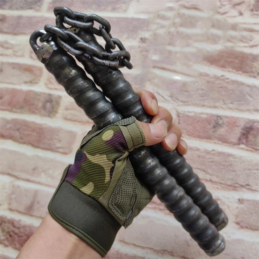 Non-Slip High-Speed Steel Threaded Tactical Defense Stick