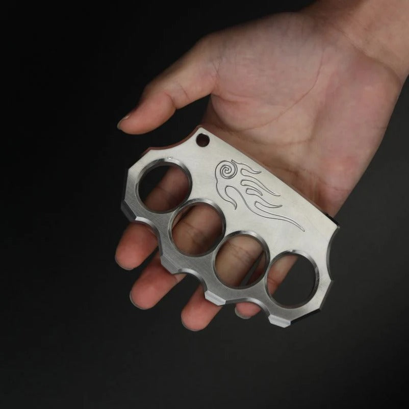 Solid Fine Steel Knuckle Duster Tactical Tool for Personal Safety