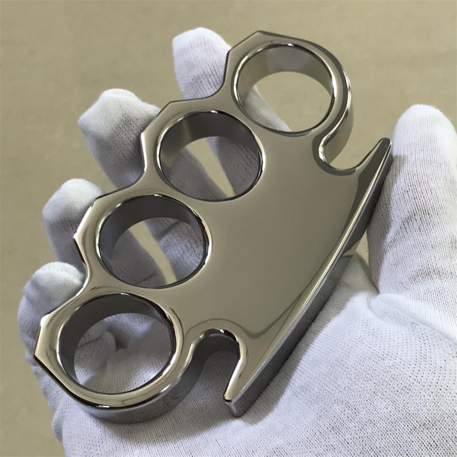 The King Classic Polished Steel Knuckle Duster for Self-Defense EDC