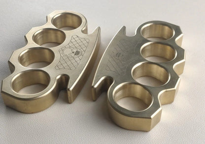 PrecisionGuard Durable Brass Knuckle Duster for Protection and Window Smashing