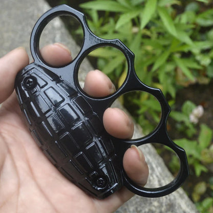 Metal Brass Knuckle Duster with Four-Finger Buckle by TigerGuard for Defense