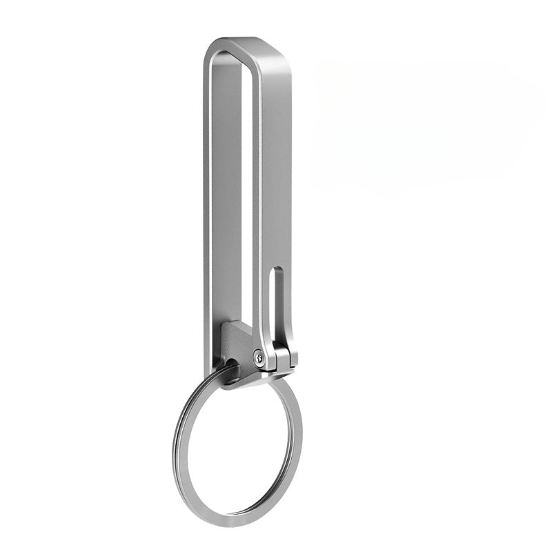 Anti-Loss Titanium Keychain Hook and Belt Clip for Durability