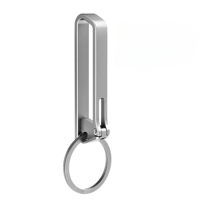 Anti-Loss Titanium Keychain Hook and Belt Clip for Durability