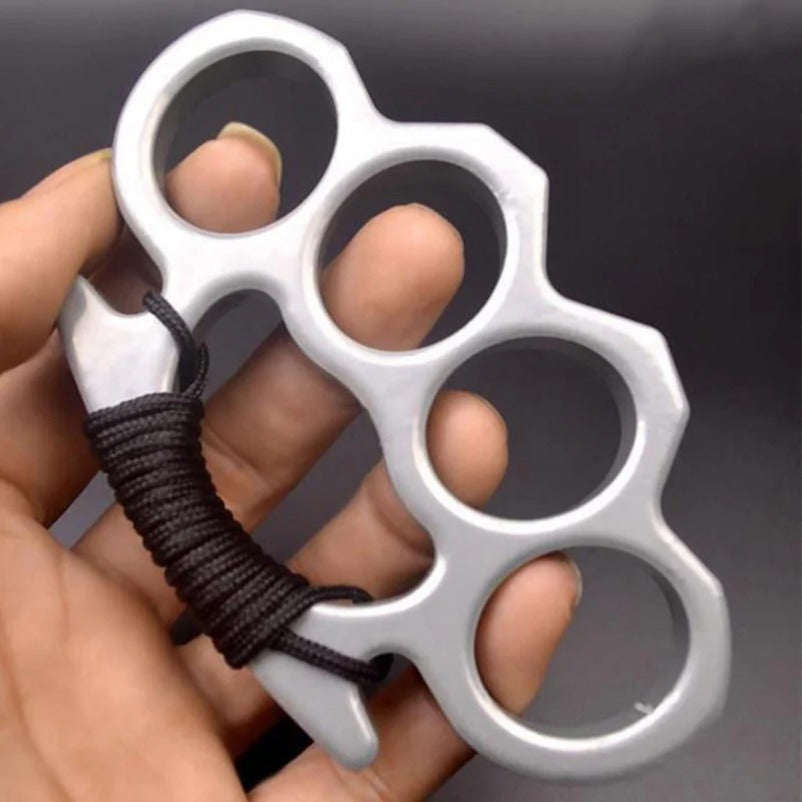 Heavy Duty Brass Knuckle Duster Four Finger Protection Tool