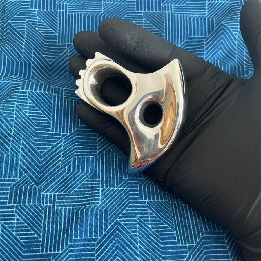 Right Hand Solid Steel Single Finger Knuckle Duster for Self Defense
