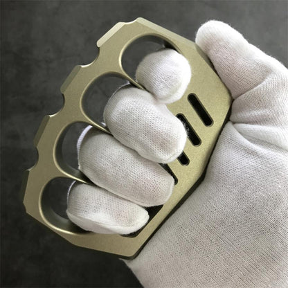 Oversized Finger Loop Aluminum Knuckle Duster Defense EDC Tool