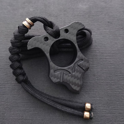 Ultra-Durable Carbon Fiber Knuckle Duster for Single Finger Self Defense