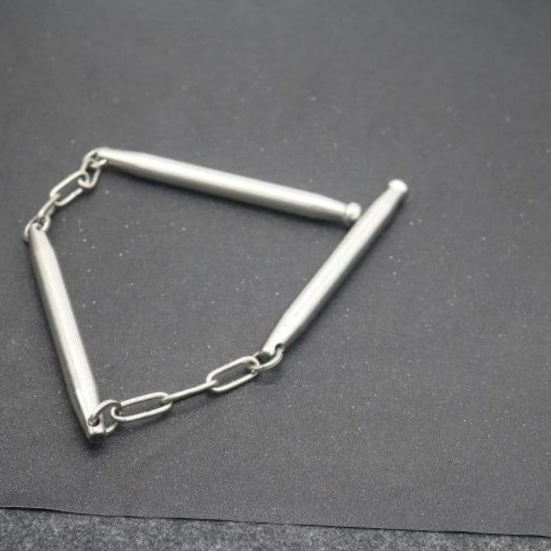 Solid Stainless Steel Whip Three-Section Self-Defense Gear