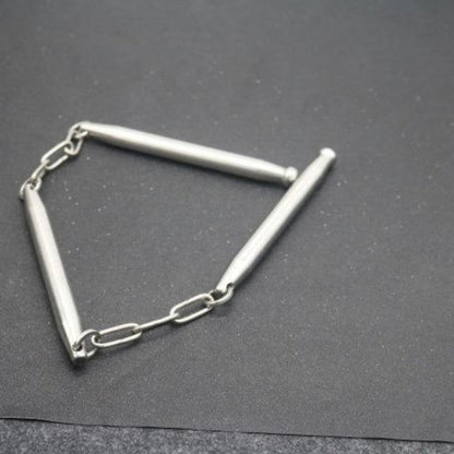 Solid Stainless Steel Whip Three-Section Self-Defense Gear