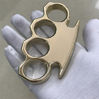 The King Mirror Polished Brass Knuckle Duster in Classic Design