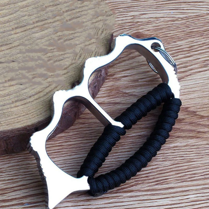 ZincGuard Knuckle Duster with Dual Finger Design for Safety
