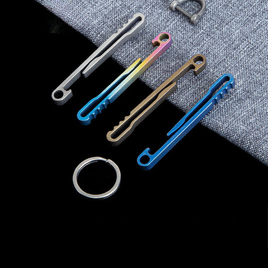 SwiftClip Titanium Key Ring for Efficient Car Key Storage