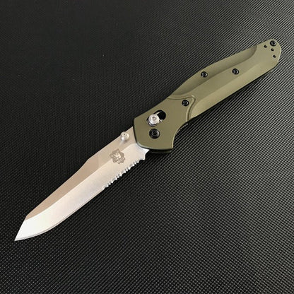 Liome Folding Hunting Knife with Aluminum Grip for Outdoor and EDC Use