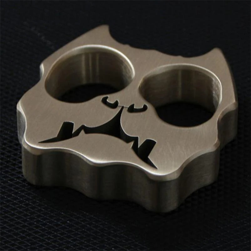 Elegant Dog Head Copper Knuckle Duster Self-Defense Stick