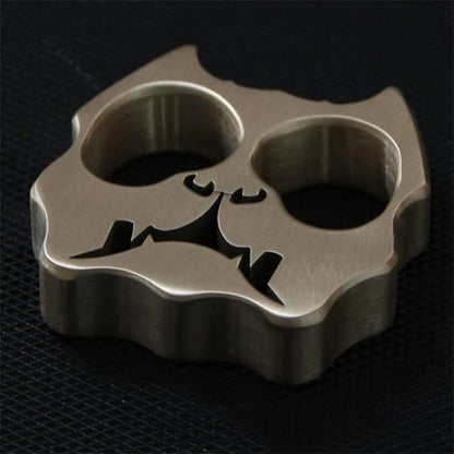 Elegant Dog Head Copper Knuckle Duster Self-Defense Stick