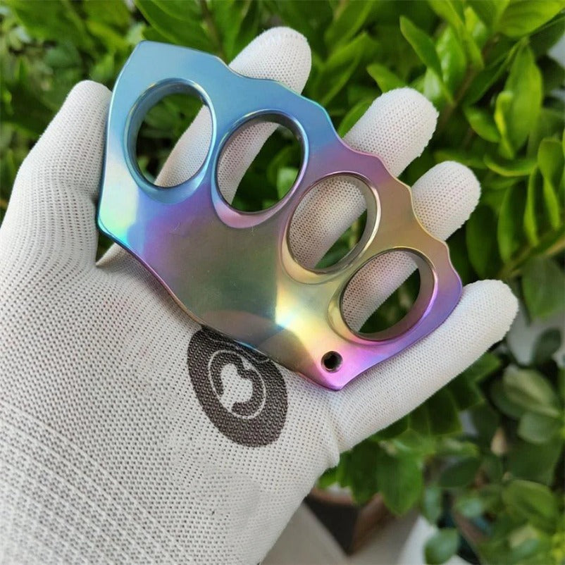 Tough Titanium Alloy Knuckle Duster Self-Defense Tool for EDC