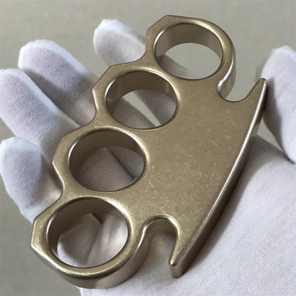 The KING Classic Design Stonewashed Brass Knuckle Duster