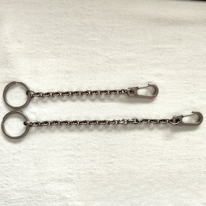 Titanium Spring-Loaded Keychain Carabiner Multi-Tool with EDC Flashlight