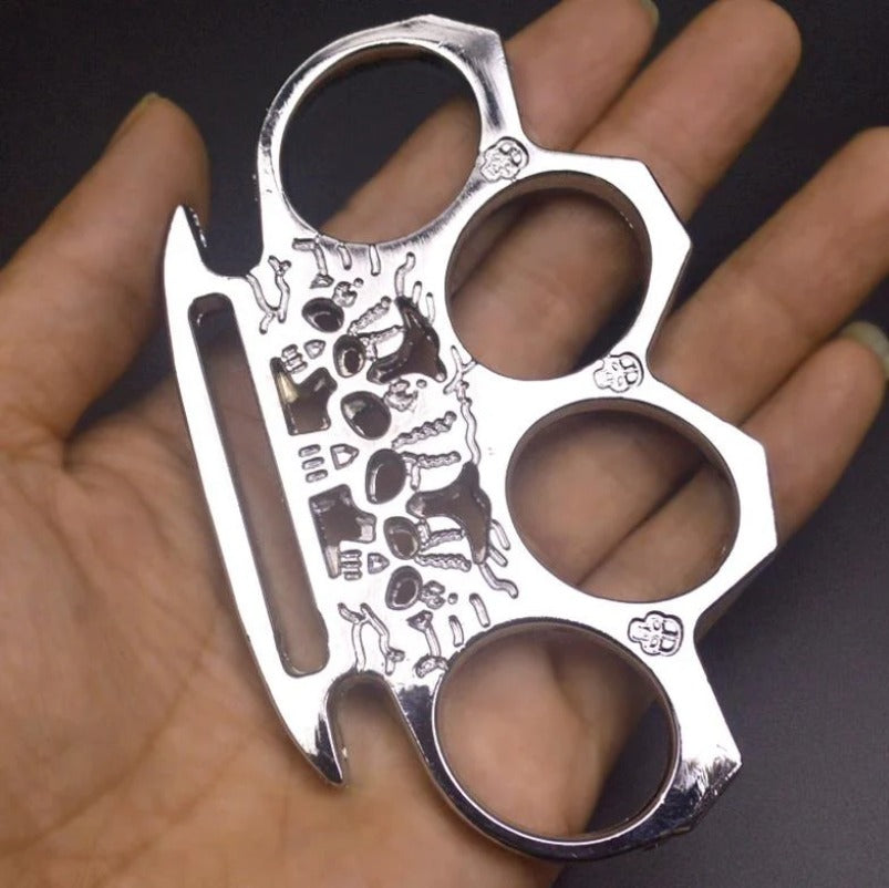 GhostGuard Solid Brass Knuckle Duster and Window Breaking Gear for Emergencies