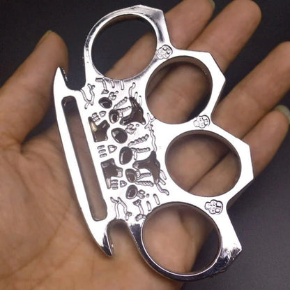 GhostGuard Solid Brass Knuckle Duster and Window Breaking Gear for Emergencies