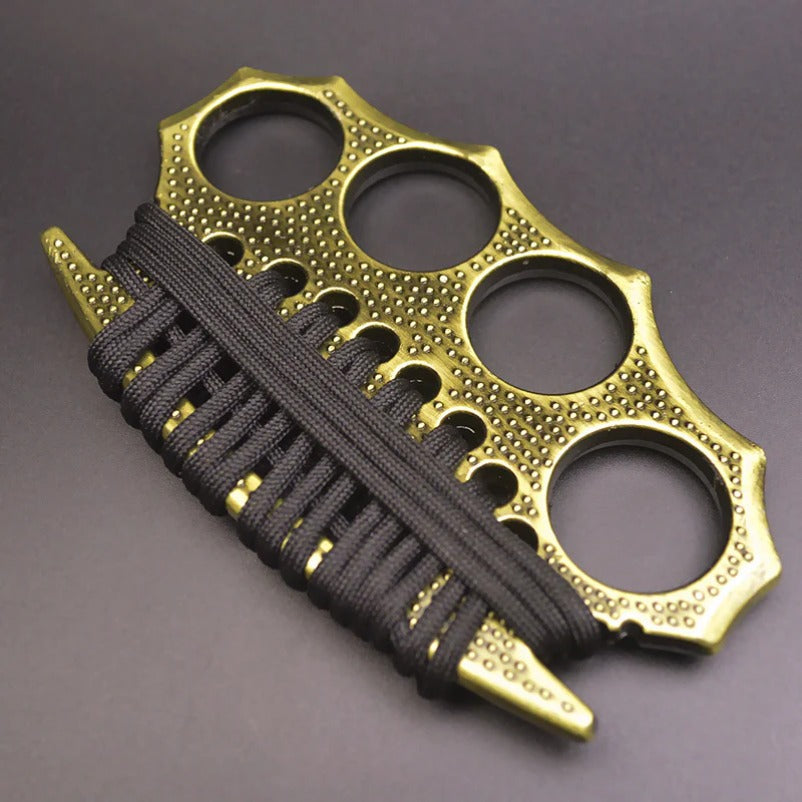 StreetGuard Four-Finger Brass Knuckles Duster and Window Breaker for Tactical Defense