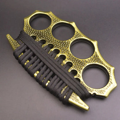 StreetGuard Four-Finger Brass Knuckles Duster and Window Breaker for Tactical Defense