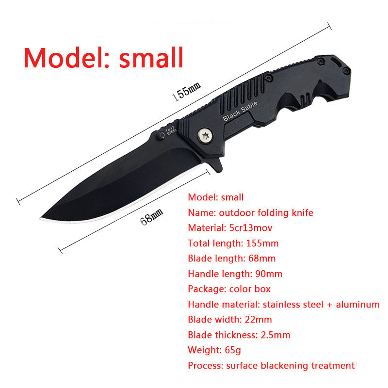 Versatile Portable Folding Knife for Personal Protection Outdoors