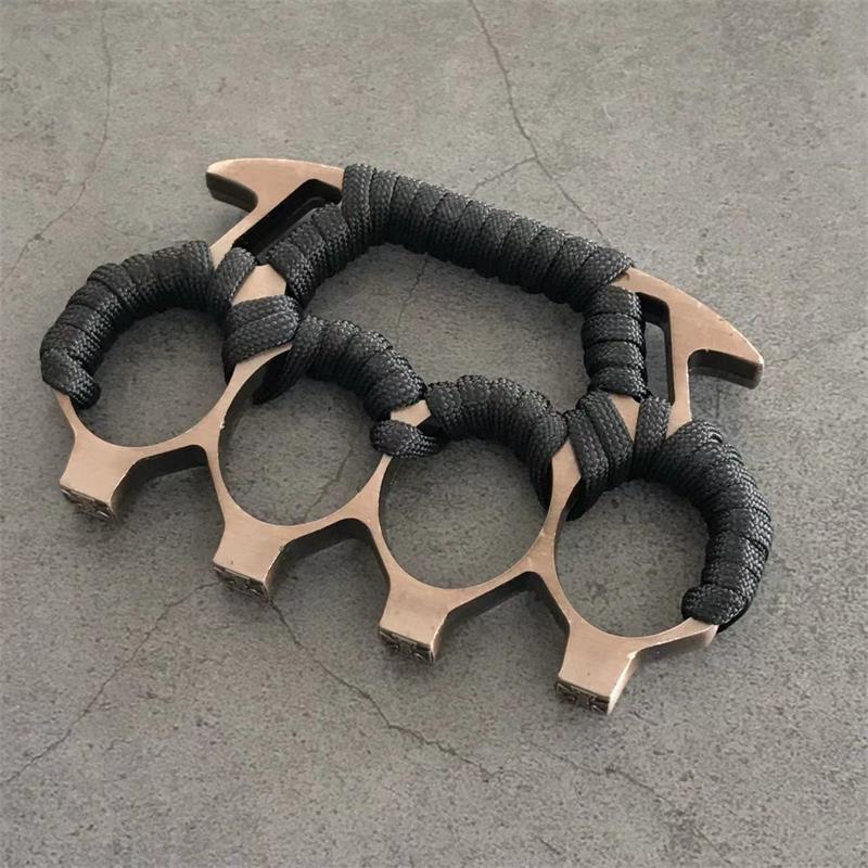 Brass Knuckle Duster with Four Finger Defense for Personal Safety