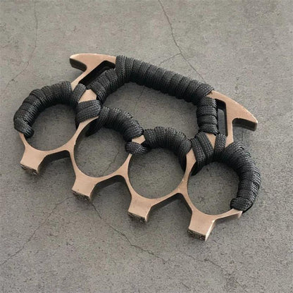 Brass Knuckle Duster with Four Finger Defense for Personal Safety