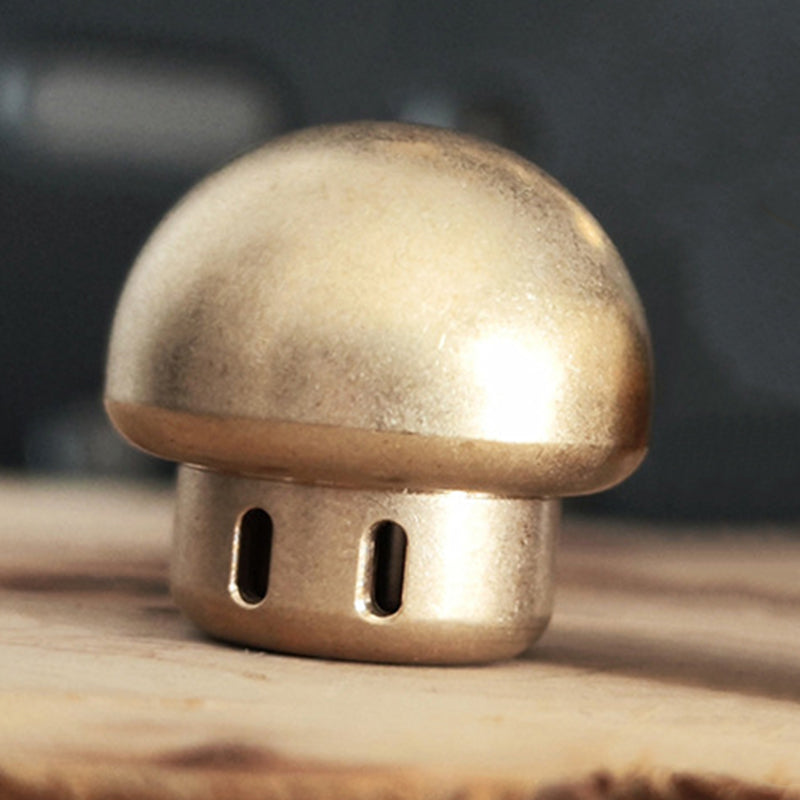 DIY Brass Mushroom Knuckle Pendant with Functional Knife Tool