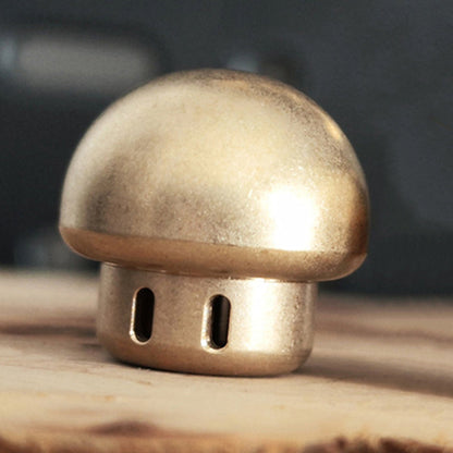 DIY Brass Mushroom Knuckle Pendant with Functional Knife Tool