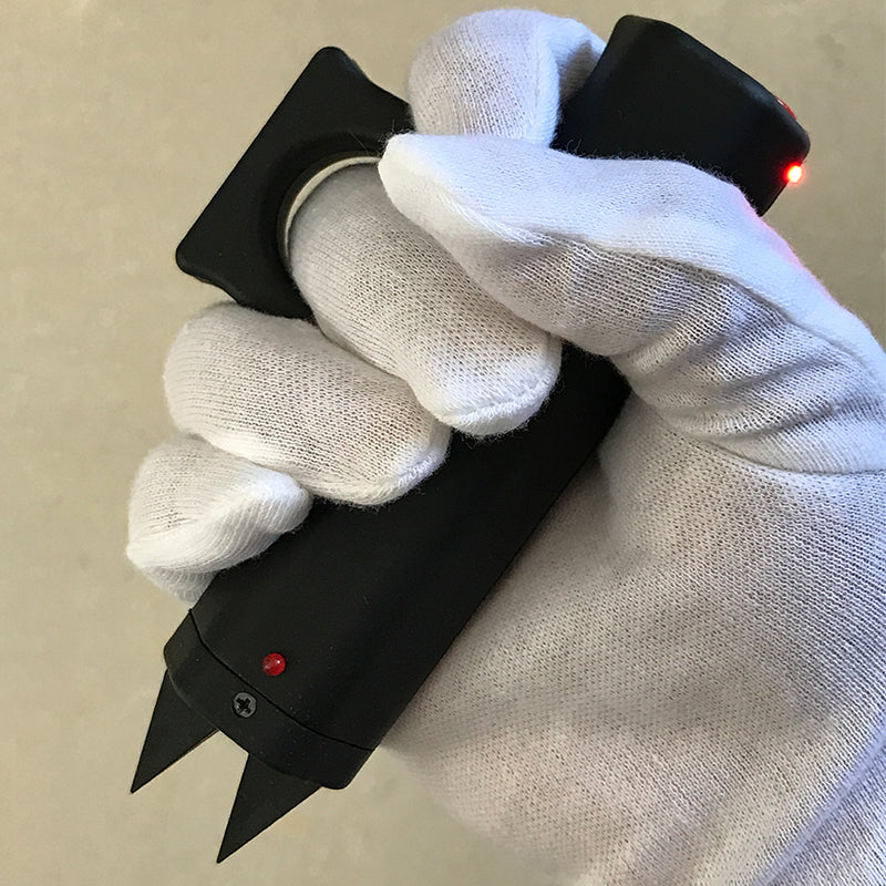 Self-Defense Stun Gun with Multi-Function Knuckle Duster Tool